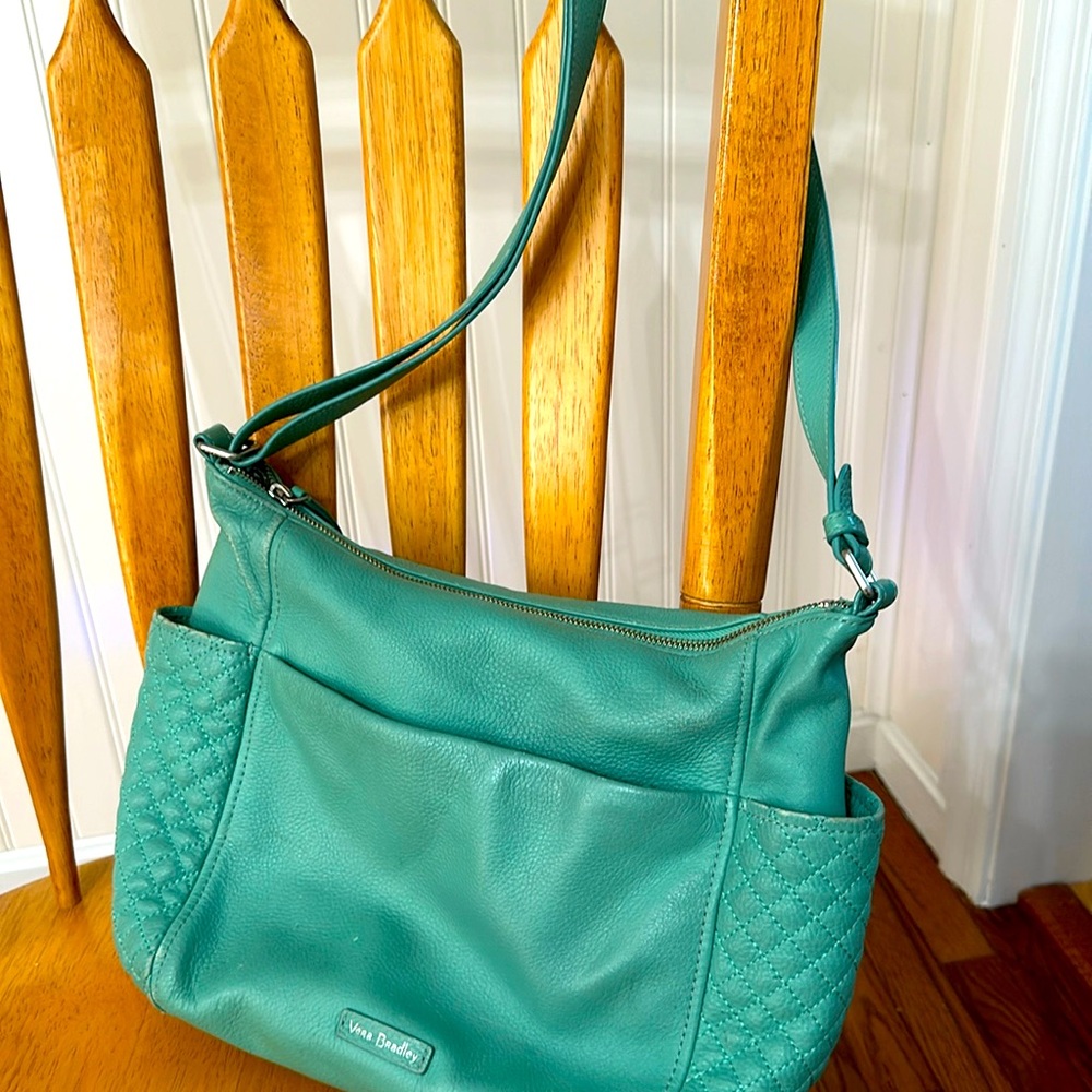 Leather Teal Vera Bradley Bag